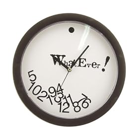 Novelty Whatever Wall Clock - 10x10x1.5