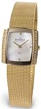 Skagen Womens 688SGG Denmark Square Gold Glitz Watch