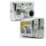 SVP DC-836-Silver 8MP 3x Optical Zoom 2.4 LCD Digital Camera