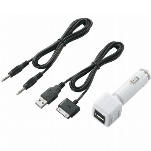 Logitec シガーバッテリーチャージャー 3.5φケーブル付 iPod用 ホワイト LPA-CCIU01WH
