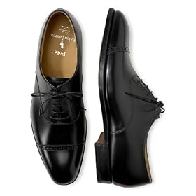 Polo Ralph Lauren 'Benton' Cap Toe Oxfords Mens 8 - Black by Polo Ralph Lauren
