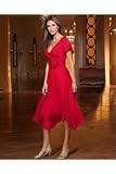 Newport News Together Corsage-trim chiffon dress