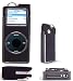 Apple Ipod Nano 2Gb/4Gb (Black) Suede Case W/ Glared Trimming & Lcd Screen Protector - Cayman Series by PCMicroStore