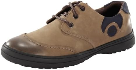 Topha Men's Fashion Real Leather lace up Business Dress casual Shoes Khaki 40EU