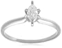 10k White or Yellow Gold Marquise Solitaire Diamond Engagement Ring (1/3 ct, J-K Color, I2-I3 Clarity)