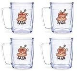 Tervis Tumblers - Caf&eacute; Latte - 17 oz Mugs - set of 4 - B0011DRF6W