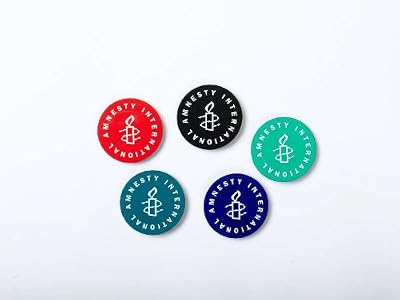 Amnesty International Round Logo Assorted Color Magnets