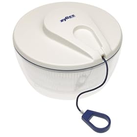 Zyliss White Mini Salad Spinner with Storage Lid