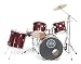 HB Drums Predator 5 Drum Set Wine Red Birch Shell Drum Kit Complete with Cymbals, Drummer Throne & Free US Shipping!