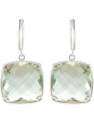 Sterling Silver Prasiolite Earrings -- LIFETIME WARRANTY