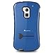 HTC One Max / T6 Stand Case, GreatShield Guardian Hybrid Snap On Case Back Cover with Kickstand for HTC One Max / T6 (Blue/Black)