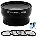 SaveOn Professional HD Telephoto Lens w/ Adapter + Macro Close-Up Filter Set + Complete Lens Cleaning Kit w/ Microfiber Cleaning Cloth for Sony DSC-H7,DSC-H9,DSC-H50 Digital Cameras