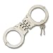 Hinged Nickel Plated Double Lock Handcuffs