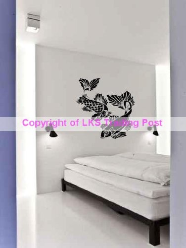 Huge Koi Fish Pond Wall Art Vinyl Decal Sticker Graphic