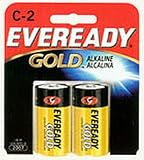 Eveready Gold Alkaline C Size Battery 2-Count (6-Pack)