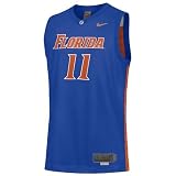 Nike Florida Gators #11 Royal Blue Replica Basketball Jersey
