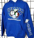 Italy Italia World Cup Champions Hoody Sweatshirt, 2XL, Ash (light gray)