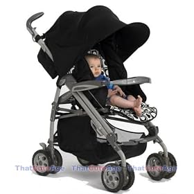 Kiddopotamus Rayshade UV Protective Double Stroller Shade for Twin Strollers & Joggers