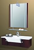 39 1/2 Bathroom Vanity with Wall Cabinet, White Acrylic Sink, Mirror, Glass Shelf, Faucet, Pop-up Drain, New #1007