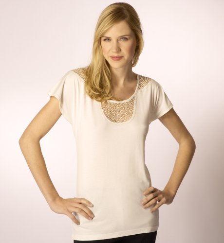 Per Una Crochet Neck Top clothing