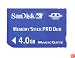SanDisk SDMSPD-4096-A11 4 GB Memory Stick Pro Duo (Retail Package)