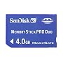 SanDisk 4 GB Memory Stick PRO Duo Flash Memory Card SDMSPD-4096-A11