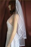 2T Diamond (Off) White Fingertip Rhinestone Rattail Wedding Veil