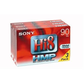 Sony Hi 8 Metal Particle 3-Pack 90min Hi8 Cassette