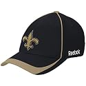 Reebok New Orleans Saints Black Blower Stretch Fit Hat