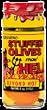 Habanero Stuffed Olives From Hell - Martinis were never so potent. Each queen olive is stuffed with a chunk of habanero pepper to bring out the sinner in every saint.