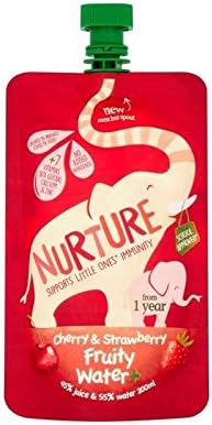 Nurture Fruity Water+ Cherry &amp; Strawberry from 1 Year 200ml (Pack of 4)