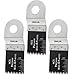 Oshlun MMR-1003 1-1/3-Inch Precision Japan HCS Oscillating Tool Blade for Rockwell or Worx SoniCrafter Hex, 3-Pack