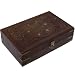 Gift for Valentine - Jewelry Boxes Wood Carving Hand Engraved Antiqued Finish Indian Style (wc438)