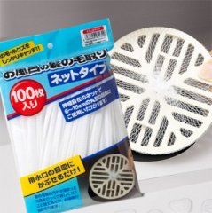 お風呂の髪の毛取りネットタイプ100枚入