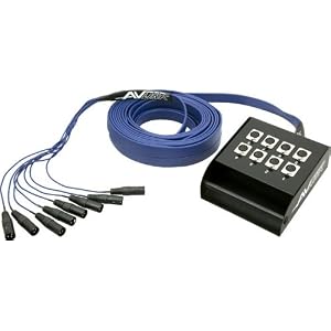 AV Link Flat Stage Snake, 15 Meters by