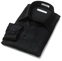 Geoffrey Beene Men's Point Collar Full Cut Sateen Woven Shirt