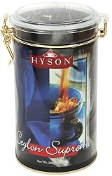 "CEYLON SUPREME" (Black Tea) "HYSON", Loose Packaging in Reusable Metal Canister 200g. Ceylon