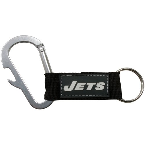 New York Jets Bottle Opener Carabiner Key Chain