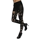Womens Sexy Rebellious Rippled Stockings / Pantyhose Pants - Black - Size: one size