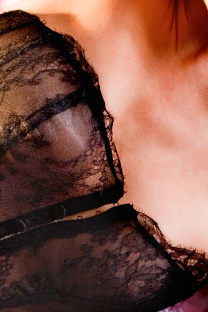 Janet Reger Black Lace Basque Images