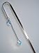 Swarovski Crystal Dangle Double Heart Bookmark -- Clearance