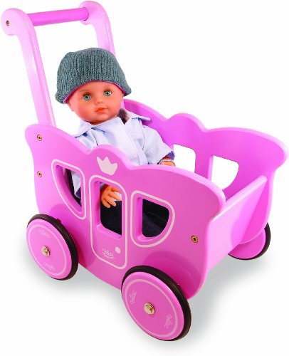 Puppenwagen (aus Holz), rosa (ohne Puppe) Preisvergleich