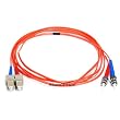 Monoprice Fiber Optic Cable, ST/SC, Multi Mode, Duplex - 2 meter (62.5/125 Type)