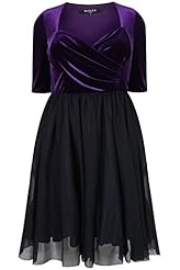 Plus Size Velvet Mesh Ruched Wrap Prom Dress 
