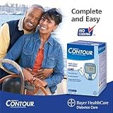 Product details for Ascensia Contour Blood Glucose Monitoring System VALUE PACK Includes Blood Glucose Meter Monitor, 10 Blood Glucose Test Strips, Normal Control, Quick Referance Guide, User Guide, MICROLET Lancing Device, Alternative Site & Adjustable Endcap, 10 Lancets, CLINILOG Record Diary and a FREE CARRYING CASE 7151A