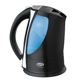 Breville JK155 Midnight Black Plastic Kettle with Stainless Steel trim