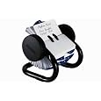 Rolodex 66700 Rolodex Open Rotary Card File, 250 1-3/4 x 3 1/4 Cards, 24 Guides, Black Finish
