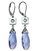 ELLE Jewelry Sterling Silver Blue Quartz Teardrop Earring ELLE Jewelry Sterling Silver Blue Quartz Teardrop Earring