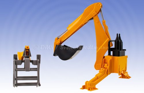 Bruder 02338 (02301) Heckbagger mit Greifer
