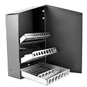 Heavy-Duty Metal Index Organizer Case for Drill Bits - Holds 30 Bits 1/16" to 1/2" - Made in USA
